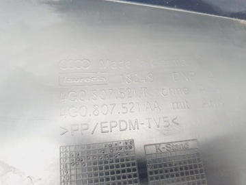 AUDI A6 C7 4G0807521T DOKŁADKA SPOJLER ZDERZAKA TYŁ