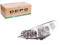 фото thumb №1, Depo фара peugeot 308 i 09.07-10.14 le хром