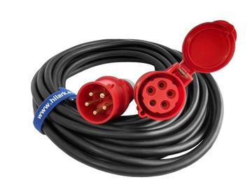 Przedłużacz siłowy H05VV-F 5x2,5 2m OWY 16A