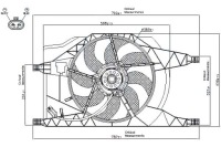 Вентилятор радіатора з корпус renault clio 2 e Ціна, фото thumb