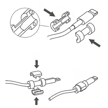4 шт. ЗАЩИТА ЗАРЯДНОГО КАБЕЛЯ ЭКОНОМИЯ USB-КАБЕЛЯ ЗАЩИТА USB-КАБЕЛЯ