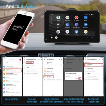 БЕСПРОВОДНОЙ АВТОМАТИЧЕСКИЙ МОНИТОР CARPLAY ДЛЯ Android ВКЛ.