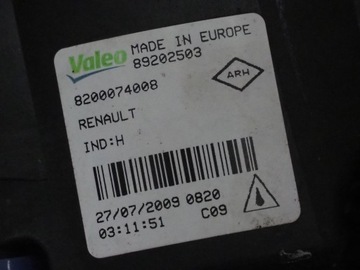 фото thumb №11, Renault scenic iii megane iii 2009r галоген левый перед 8200074008