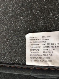 фото thumb №10, Audi q7 4m s-line коврики велюровые 2018r