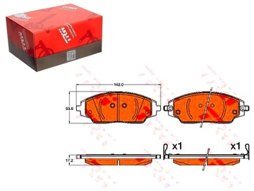 фото thumb №1, Гальмівні колодки гальмівні chevrolet перед aveo 1,2-1,6 11-