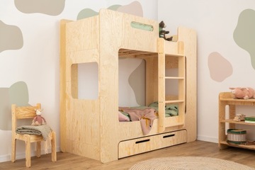 Детская двухъярусная кровать с ящиком MIMI DP 90х160 ЭКО