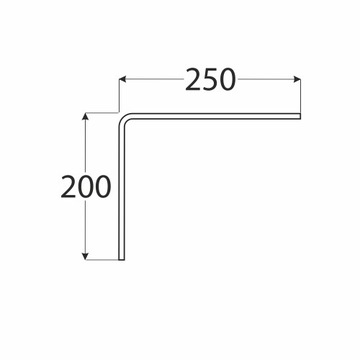 РУЧКА-КРОНШТЕЙН УГЛОВОЙ КРОНШТЕЙН ДЛЯ ПОЛКИ ЧЕРНЫЙ 250x200