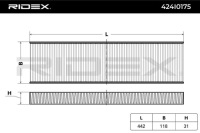 фото thumb №3, Ridex 424i0175 фильтр салонный do mini schrägheck r56 clubman r55 фильтр