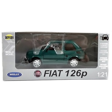 WELLY Fiat 126p СУПЕР АВТОМОБИЛЬНАЯ КОЛЛЕКЦИЯ МЕТАЛЛА 1:21