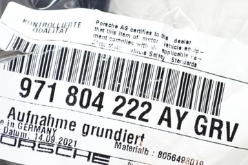 фото thumb №7, Porsche panamera 971 кронштейн правой рамы боковой новый оригинальный 97180422