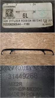 фото thumb №10, Volvo xc60 ii r-design диффузор спойлер бампер задняя