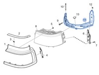 фото thumb №3, Кронштейн кронштейн фара scania r s p g ngs 2479060 левый b-b