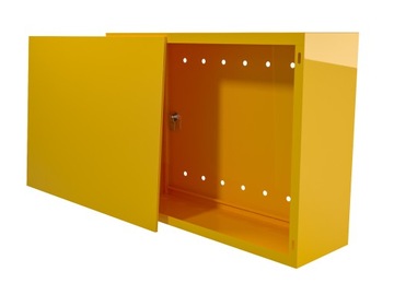 SKRZYNKA GAZOWA SZAFKA 60x80x25 ŻÓŁTA Z PLECAMI