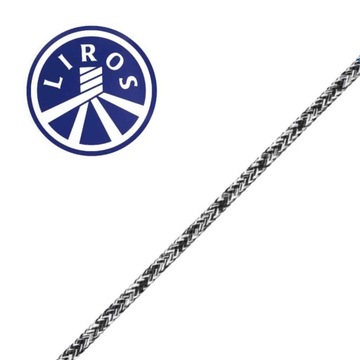 Фал DYNEEMA LIROS Magic Pro 4 мм / ЧЕРНАЯ веревка