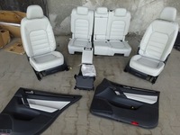 фото thumb №7, Vw golf sportsvan сиденья обшивки кожа белая 2017r