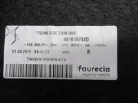 фото thumb №7, Оббивка боковина багажника citroen ds7 98174030zd 98161678zd