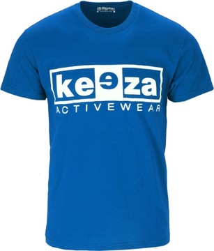 Koszulka bawełniana KEEZA niebieska r. XXL