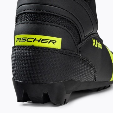 Детские ботинки для беговых лыж Fischer XJ Sprint, черно-желтые, 38 EU