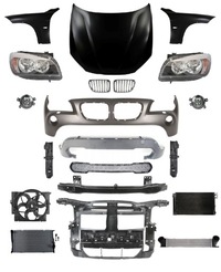 фото thumb №1, Bmw x1 09-13 перед pas крило бампер капот лампа