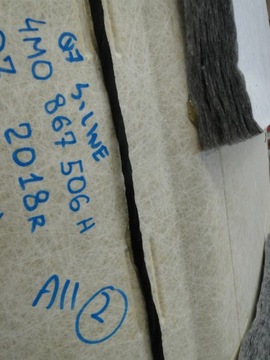 фото thumb №10, Стеля audi q7 4m 4m0 s-line чорна 4m0867506h