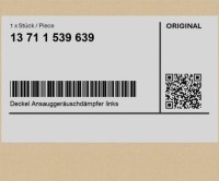 фото thumb №1, Крышка глушителя шумов трос подсоса левая bmw k34 r 18, r 18 classic