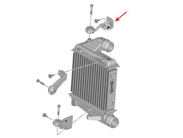 фото thumb №9, Крепление радиатор интеркулер p308 9803779180