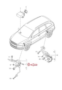 фото thumb №11, Audi q7 4l передняя часть left level датчик with poles 7l0616213d