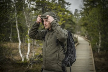 Мужская переходная куртка с капюшоном HELIKON WOLFHOUND Hoodie черная, размер L