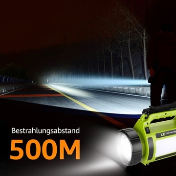 Lampa Latarka Kempingowa LED 1000Lumens USB PowerB