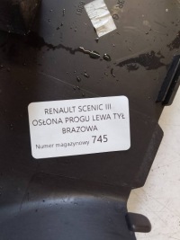 фото thumb №4, Renault scenic iii защита порог левый задняя коричневая 769540003r
