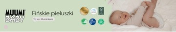 Подгузники MUUMI 6 - экологические (12-24кг) 36 шт.