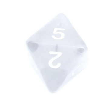 Игральные кости REBEL D8, 8 граней, кристально-прозрачные