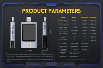 FNIRSI-FNB58 USB-тестер Вольтметр Амперметр с Bluetooth