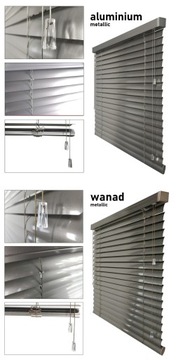 Żaluzje Aluminiowe na wymiar CLICKY Loft 50mm 170x190 cm