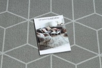 РЕЗИНОВАЯ КУБИЧНАЯ ПОЛОЖКА 57 см 3D CUBE серый ^*Q3436