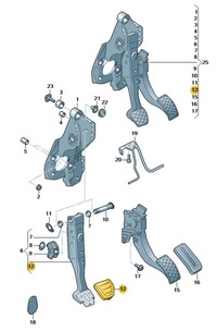 фото thumb №1, Оригінальна накладка педалі гальма cupra оригінальний номер