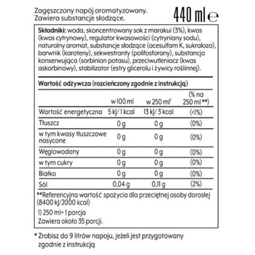 Syropy do saturatora SODASTREAM 3x Passionfruit smak marakui