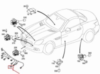 фото thumb №1, Mb slk r172 электропроводка передний датчика парковки a1725409210