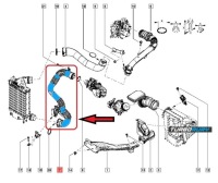 Шланг труба пабтрубок  turbo интеркулер renault kadjar 1.6 dci 14460hx40b с Разборки, фото thumb