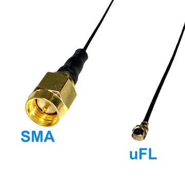 Pugtail Ufl Plug (женская) SMA Plug 1,13 мм 20 см.