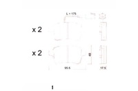 фото thumb №1, Zimmermann тормозные колодки тормозной. alfa romeo giulietta 10-