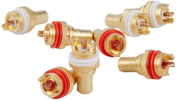 RCA CINCH SOCKET CMC США МЕДНЫЙ РАЗЪЕМ OFC 2 шт.