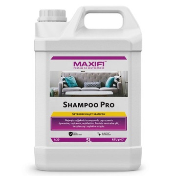 Maxifi ШАМПУНЬ ДЛЯ КОВРОВ И ОБИВКИ Шампунь Pro 5л