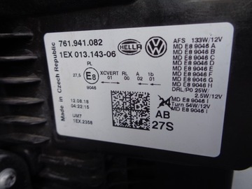 фото thumb №10, Лампа права фара vw touareg iii 760 18- повний led