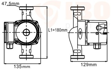 ЦИРКУЛЯЦИОННЫЙ НАСОС IBO OHI 25-40 180 КА. ЦИРКУЛЯЦИЯ