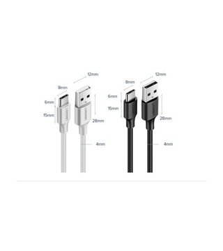 UGREEN FAST КАБЕЛЬ USB C 2A 2м ДЛЯ SAMSUNG XIAOMI LG MOTOROLA
