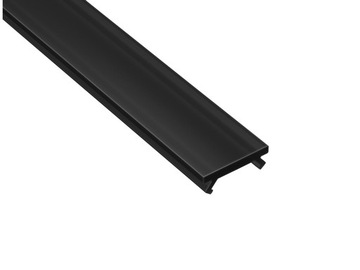 KLOSZ SLIM PMMA CZARNY DO PROFILU ALUMINIOWEGO 2M