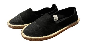 BUTY DAMSKIE espadryle lekkie CZARNE *39
