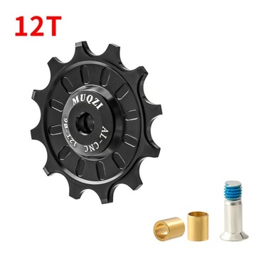 Jockey Wheel Rowerowa przerzutka tylna 12T Czarny