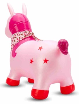 Джемпер детский резиновый UNICORN 60 см жемчужно-розовый с банданой для прыжков